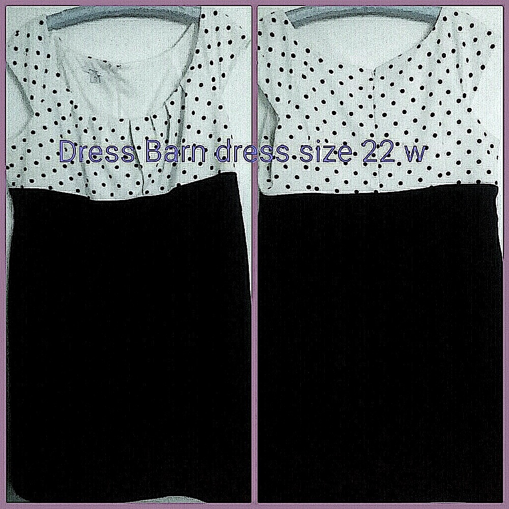Dress Barn Polkadot and Black Dress